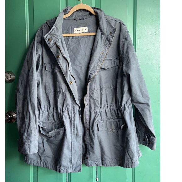 Ava & Viv 1x gray lightweight jacket - Picture 1 of 8